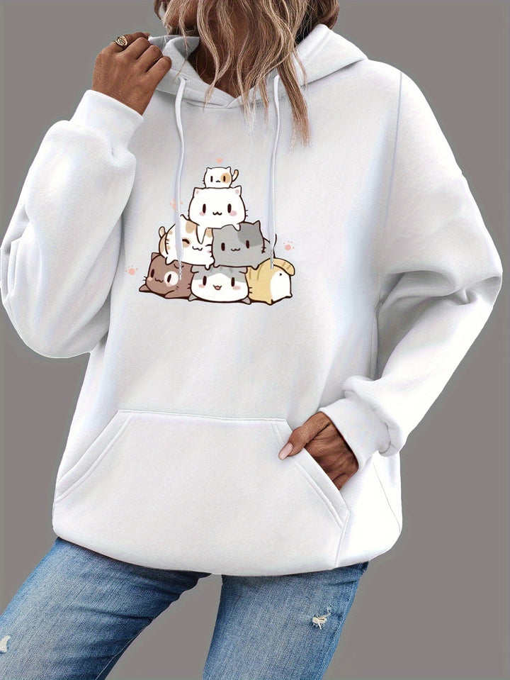Womens Hoodie Sweatshirt Warm Casual Fit - BritishMode