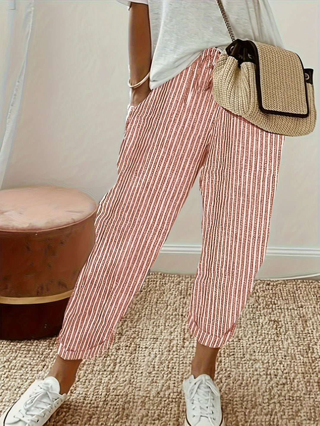 Womens Summer Pants Lightweight Relaxed Fit