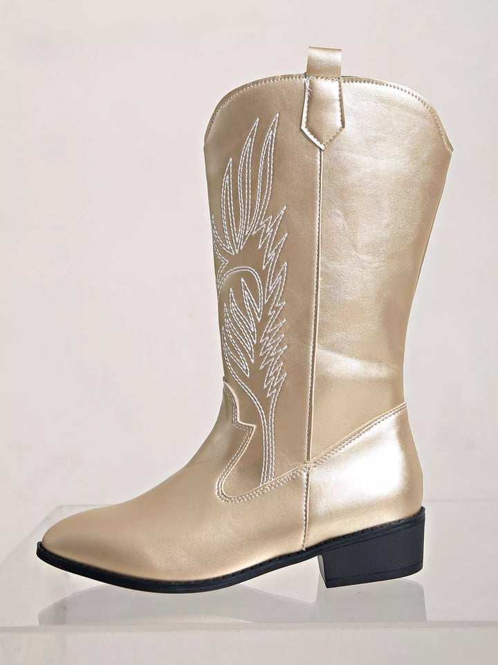 Womens Ankle Boots High Heel Decorative Style - BritishMode
