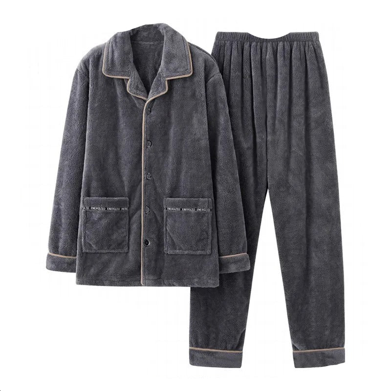 Mens Winter Pajamas Cozy Warm Fit