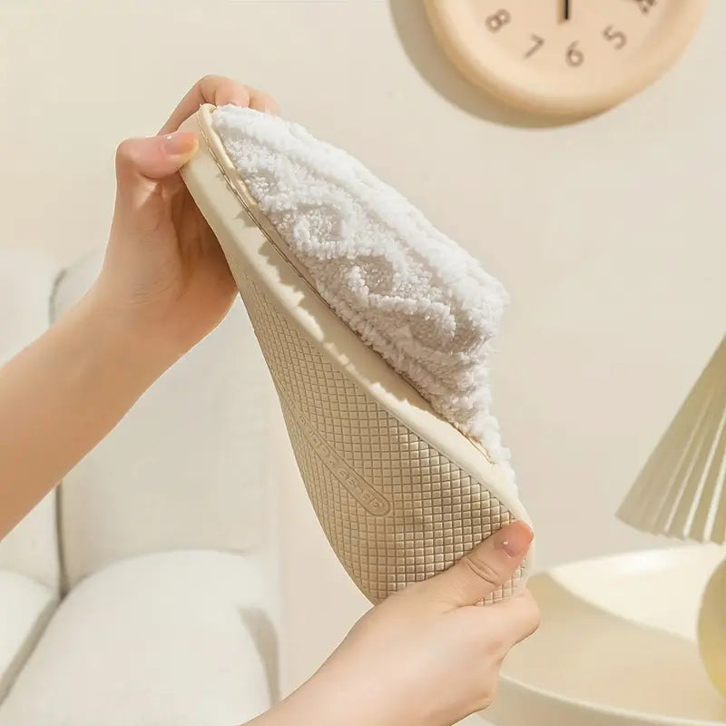 Womens Plush Slippers Soft Comfortable