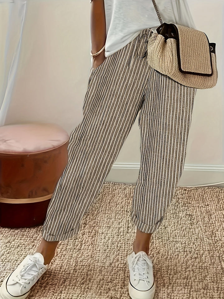 Womens Summer Pants Lightweight Relaxed Fit - BritishMode