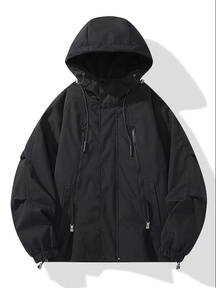 Mens Waterproof Hooded Jacket Big and Tall Fit - BritishMode