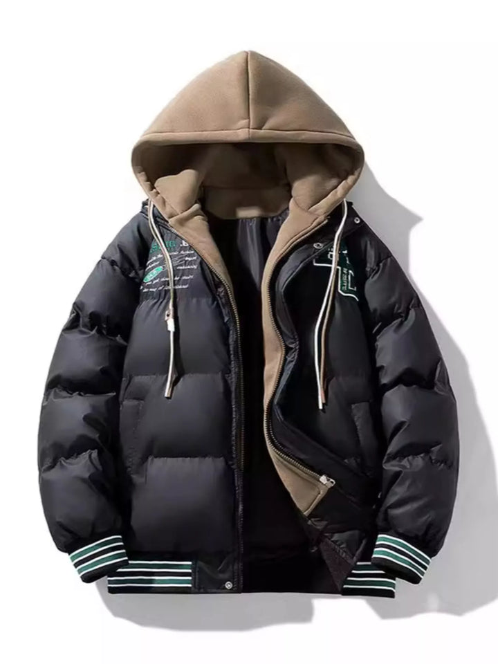 Mens Insulated Hoodie Coat Big and Tall Fit