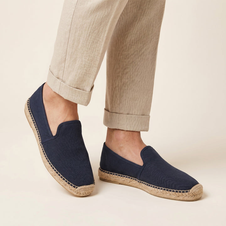 Mens Canvas Espadrilles Casual Slip-On - BritishMode