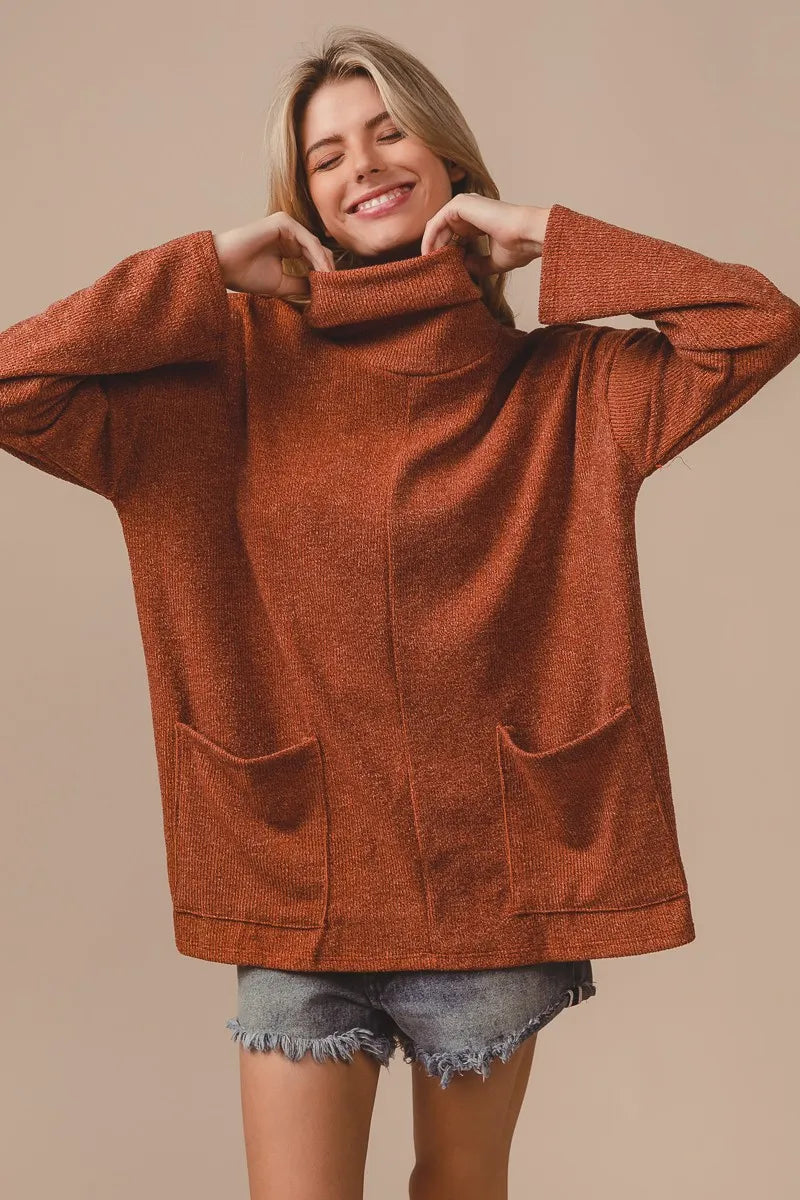 Unisex Crew Neck Jumper Warm with Dual Side Pockets - BritishMode