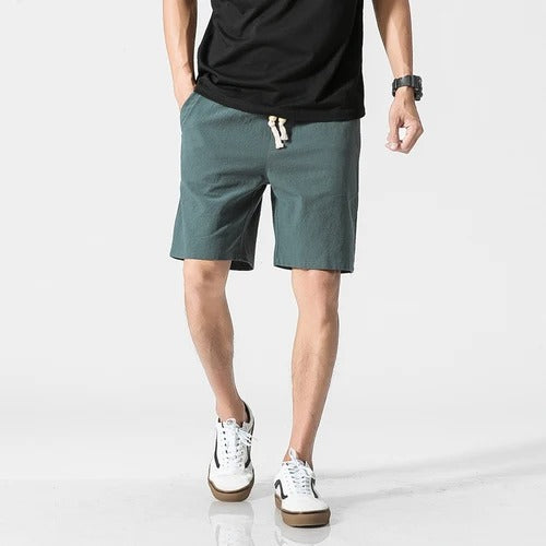 Unisex Casual Shorts with Elastic Waistband Relaxed Fit