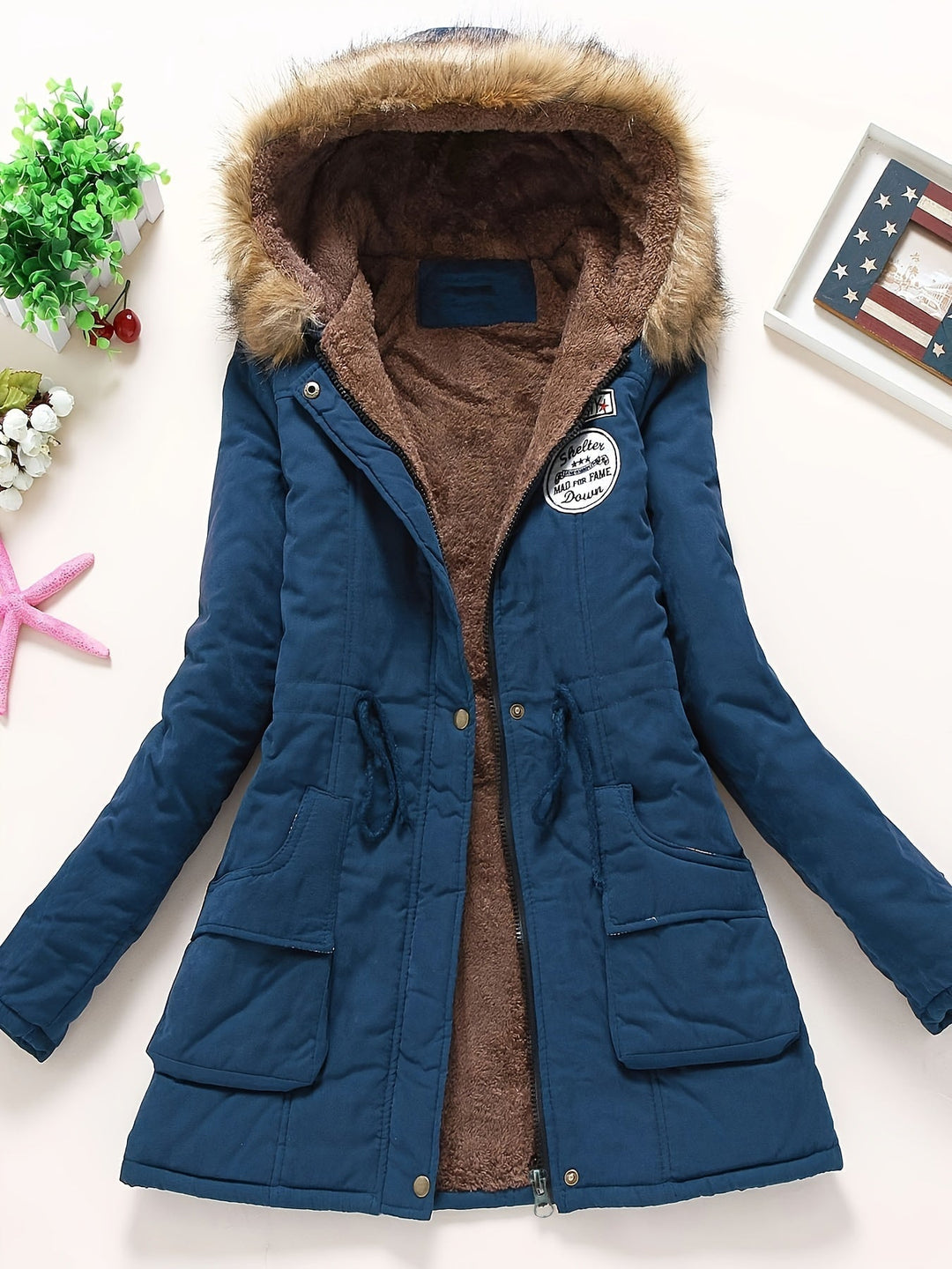 Womens Waterproof Winter Coat with Hood