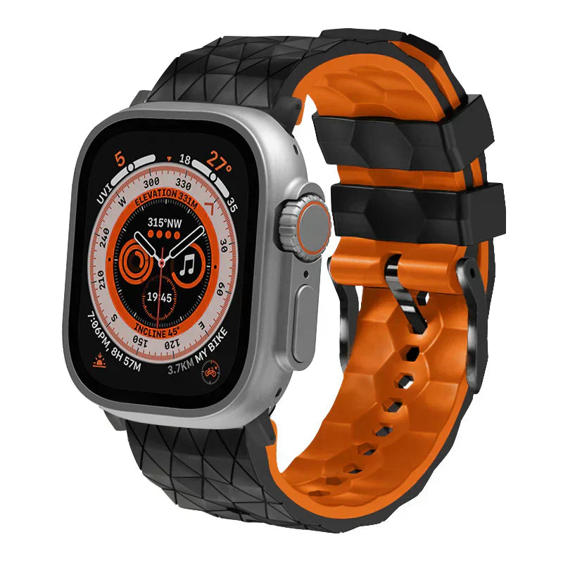 Unisex Sporty Football Strap Silicone Adjustable for Apple Watch