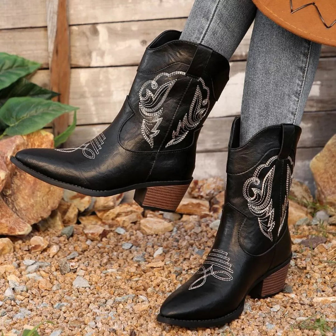 Womens Riding Boots Leather Rustic Style - BritishMode