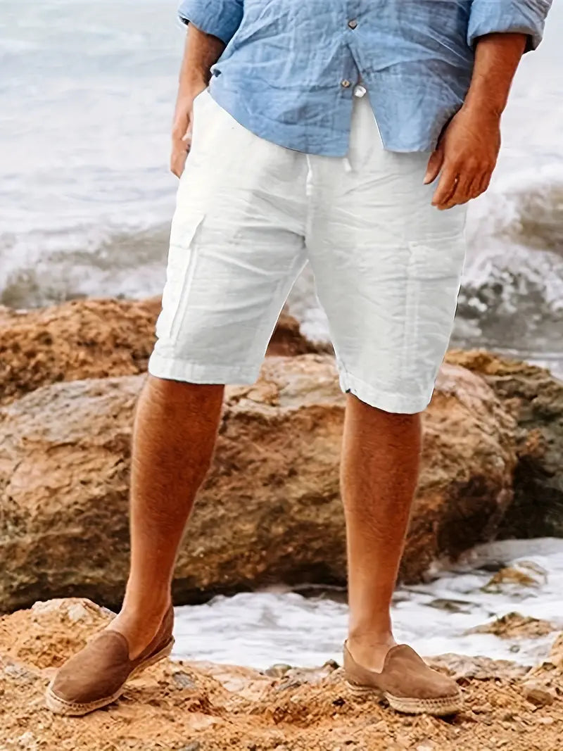 Mens Cargo Shorts Cotton Spring Summer - BritishMode