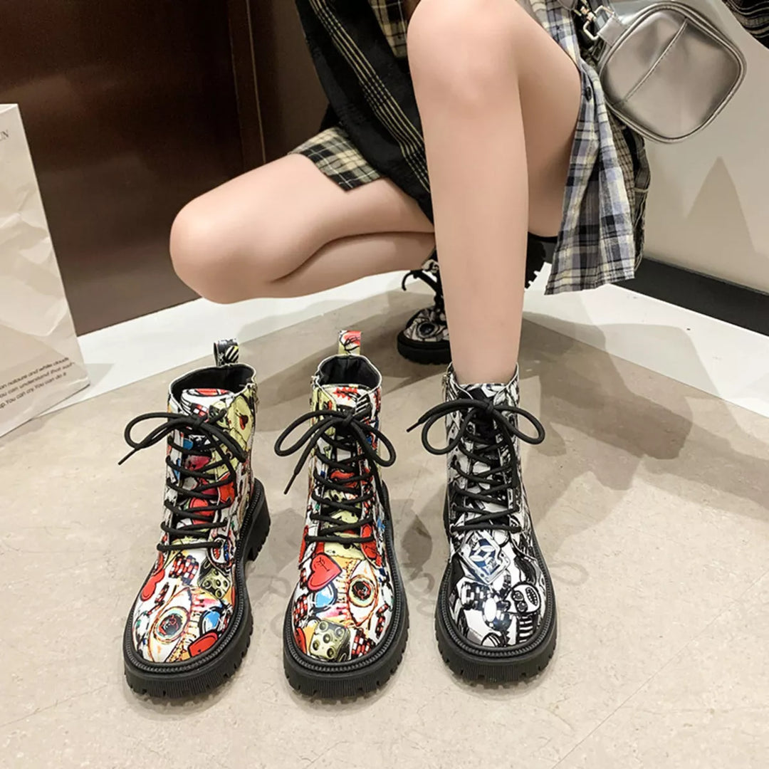 Unisex Military Style Boots Streetwear Design - BritishMode