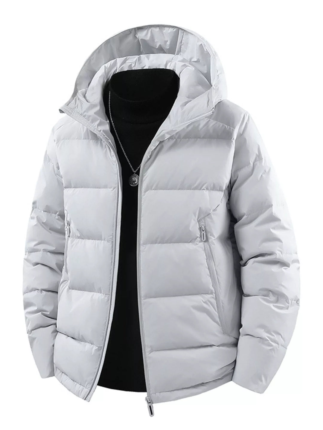 Mens Waterproof Parka Coat Warm Insulated Fit Big and Tall