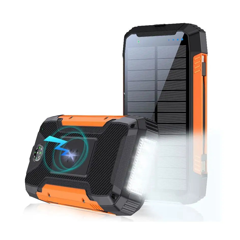 Portable Solar Power Bank 30000mAh Waterproof - BritishMode