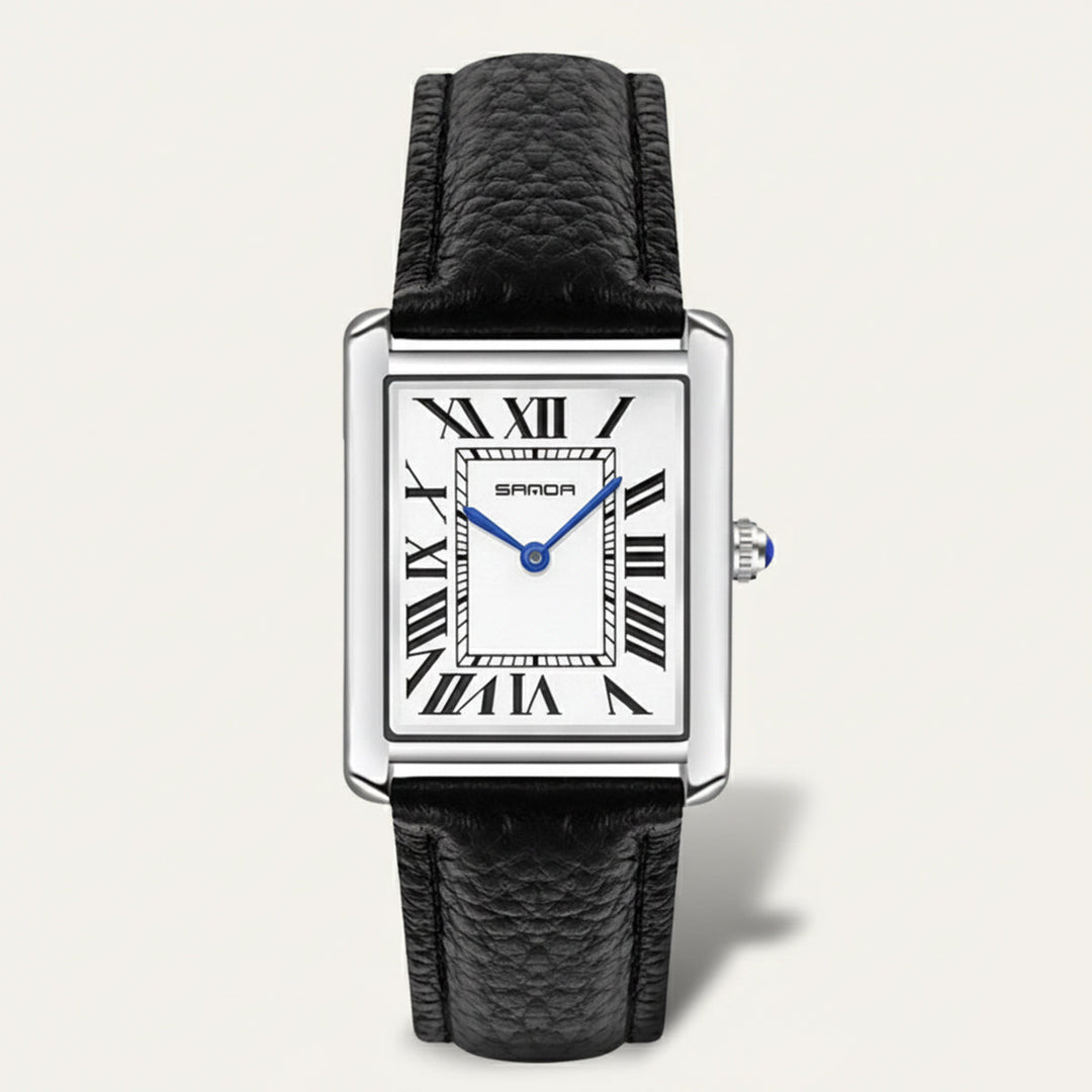 Mens Classic Quartz Watch with Leather Strap - BritishMode