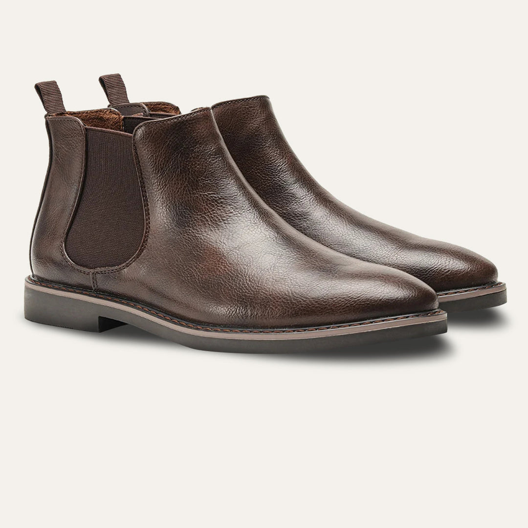 Mens Chelsea Boots Smooth Leather Classic Style