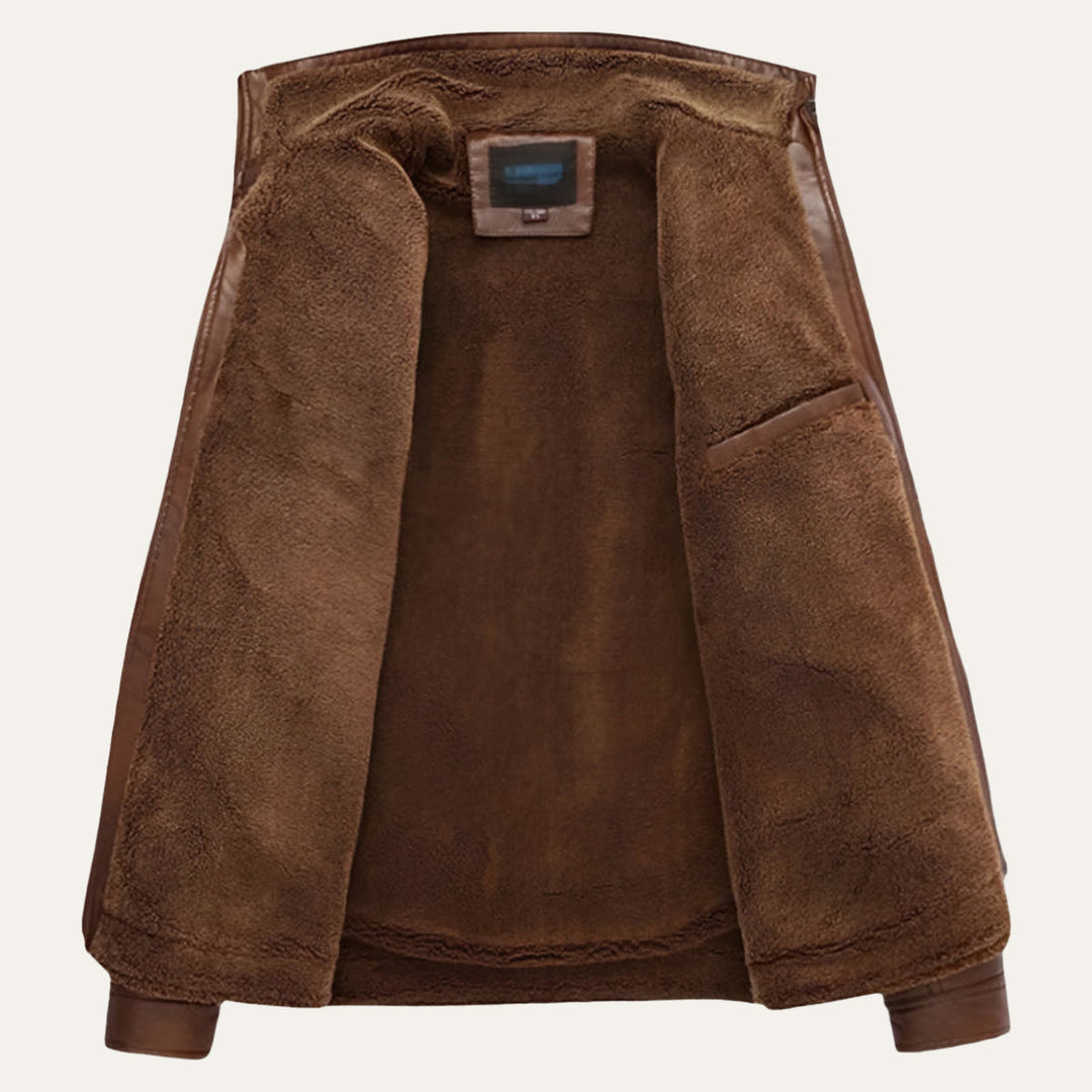 Mens Leather Jacket Classic Fit