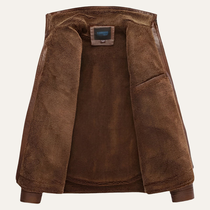Mens Leather Jacket Classic Fit