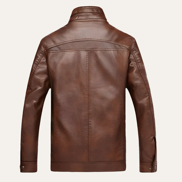 Mens Leather Jacket Classic Fit