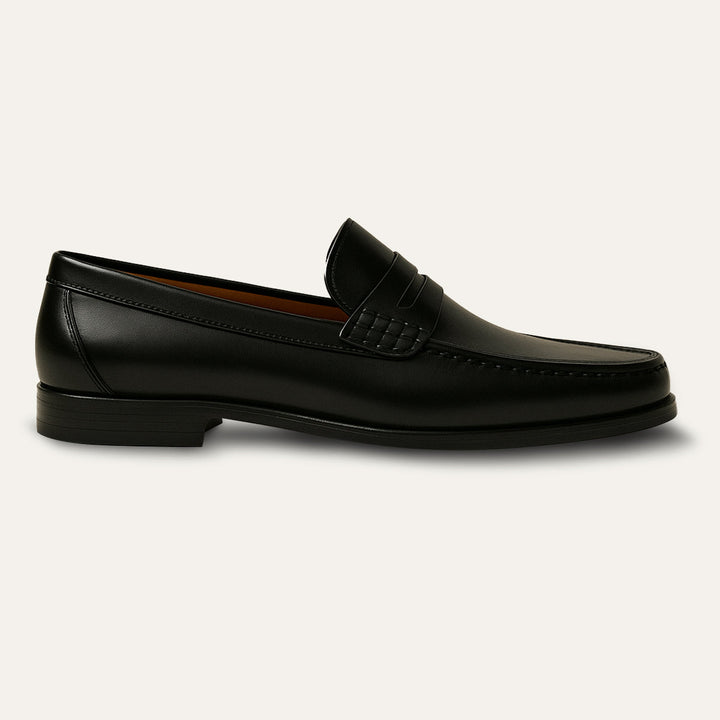 Mens Leather Slip-On Loafers Classic Fit