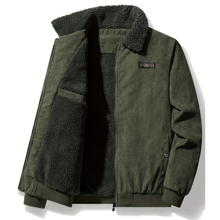 Mens Vintage Winter Jacket with Reverse Collar