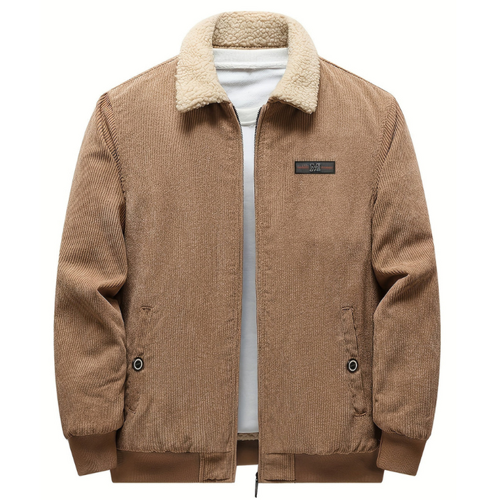 Mens Vintage Winter Jacket with Reverse Collar