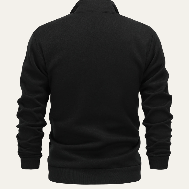 Mens Track Jacket Stand Collar Zip Front