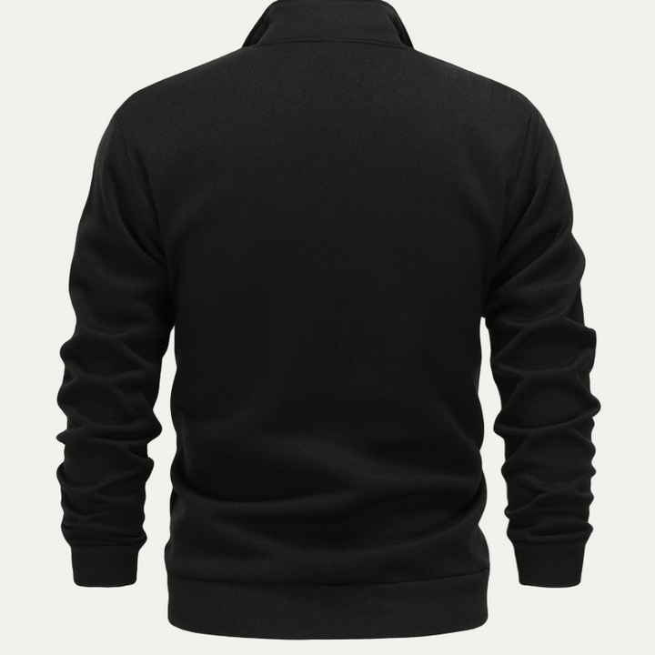 Mens Track Jacket Stand Collar Zip Front