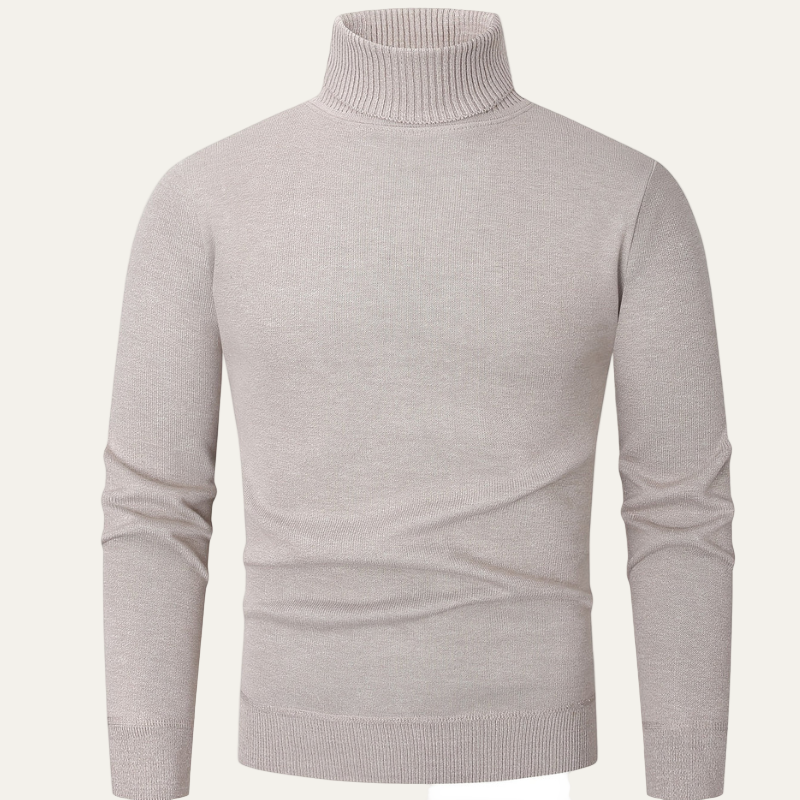 Mens Turtleneck Sweater Heavyweight Fleece Lined