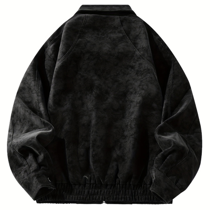 Mens Bomber Jacket Suede Touch Classic Fit