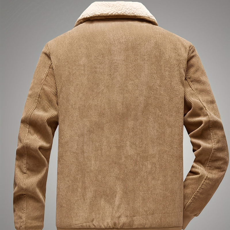 Mens Vintage Winter Jacket with Reverse Collar