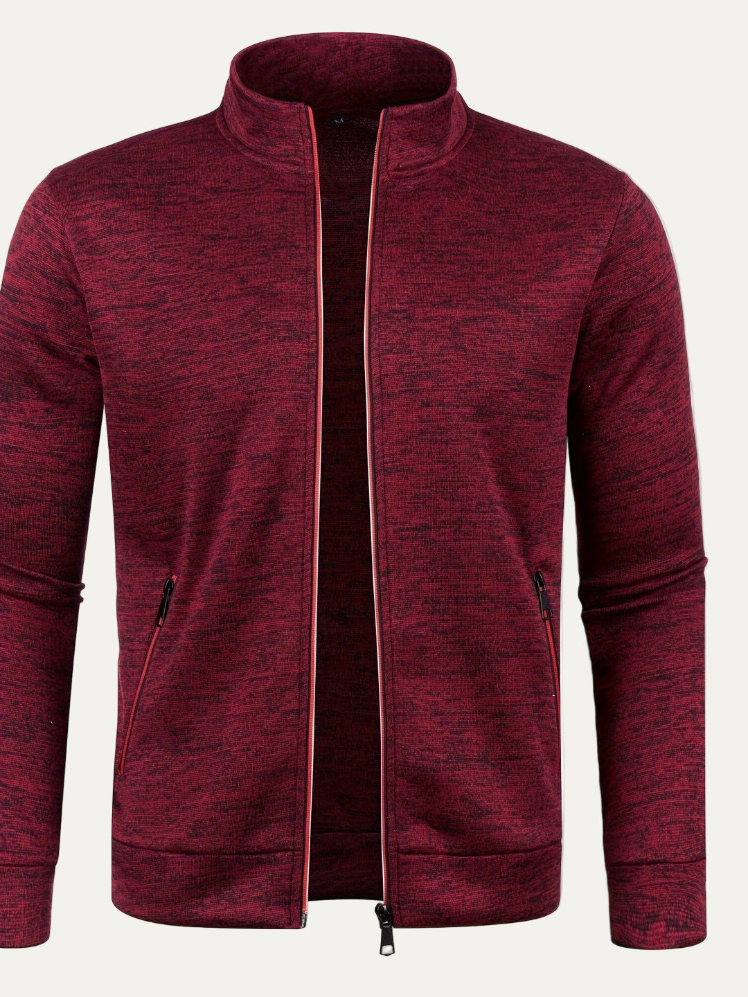 Mens Fleece Jacket Stand Collar Casual Fit