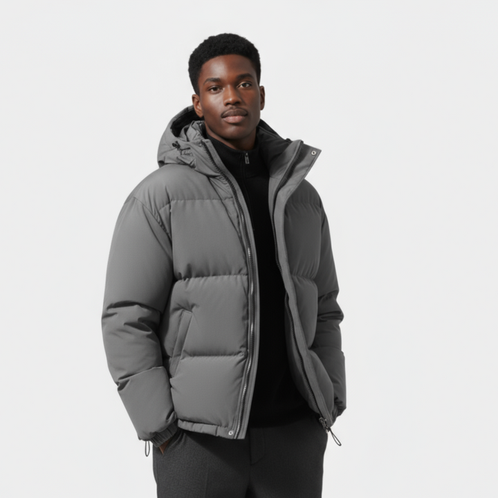 Mens Down Filled Coat Classic Fit
