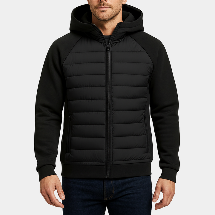 Mens Hooded Jacket Insulated Water Resistant - BritishMode