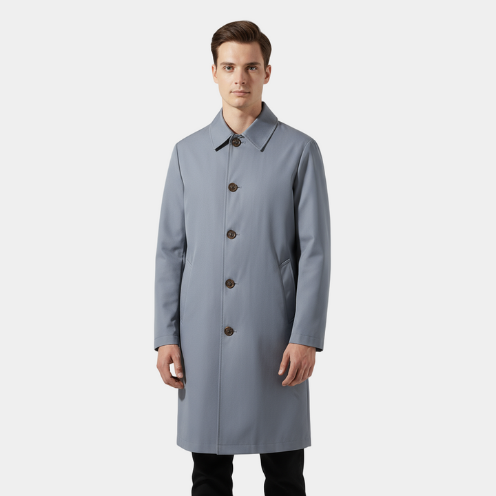 Mens Waterproof Long Coat Regular Fit