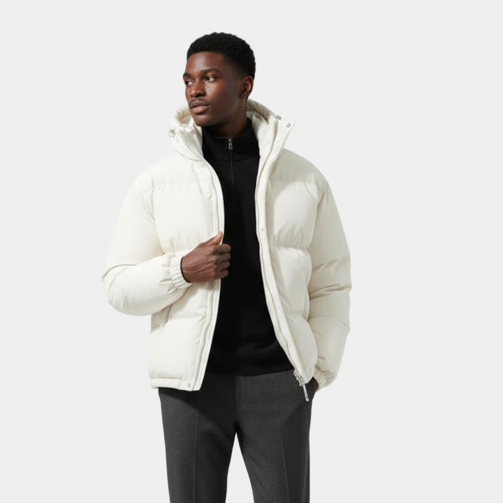 Mens Down Filled Coat Classic Fit
