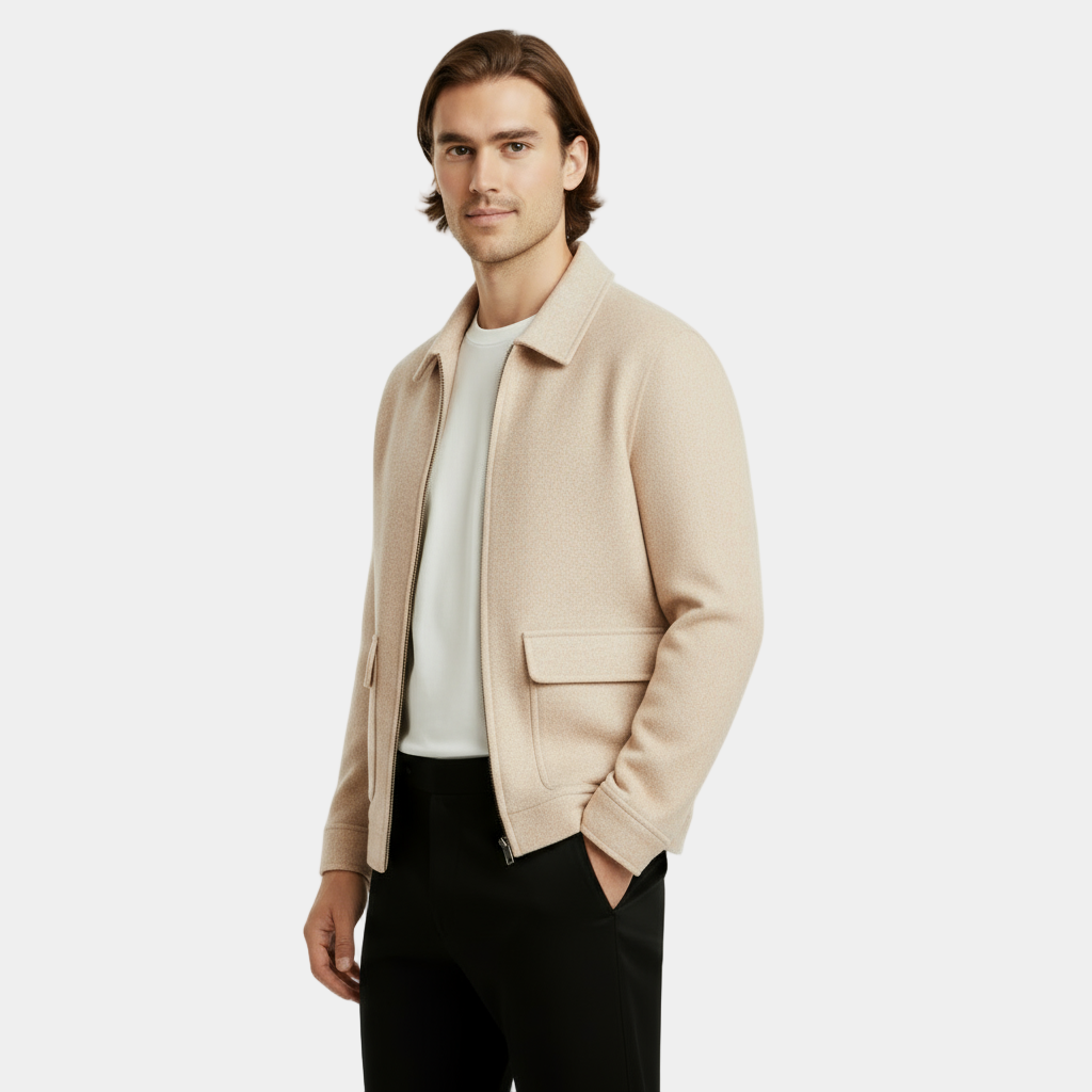 Mens Wool Coat Slim Fit Classic Warm Winter Jacket