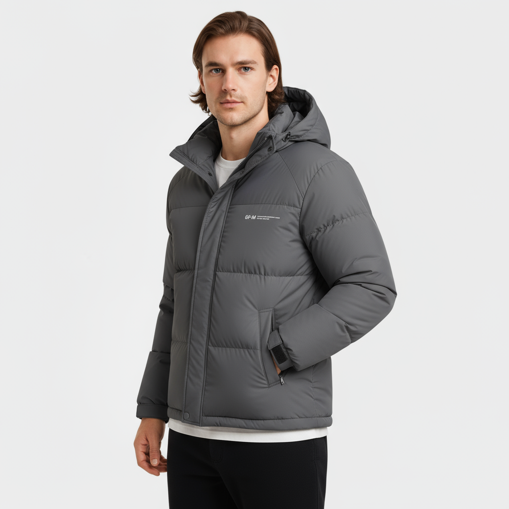 Mens Puffer Coat Waterproof Insulated Warm Fit