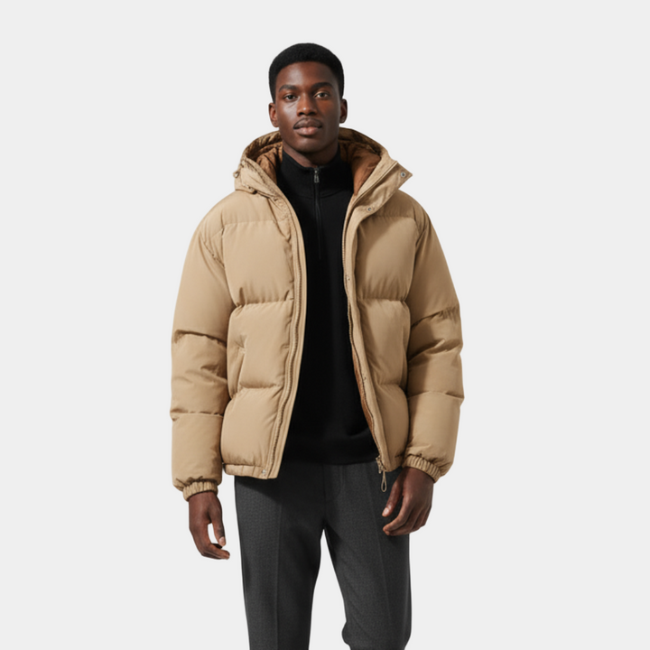 Mens Down Filled Coat Classic Fit