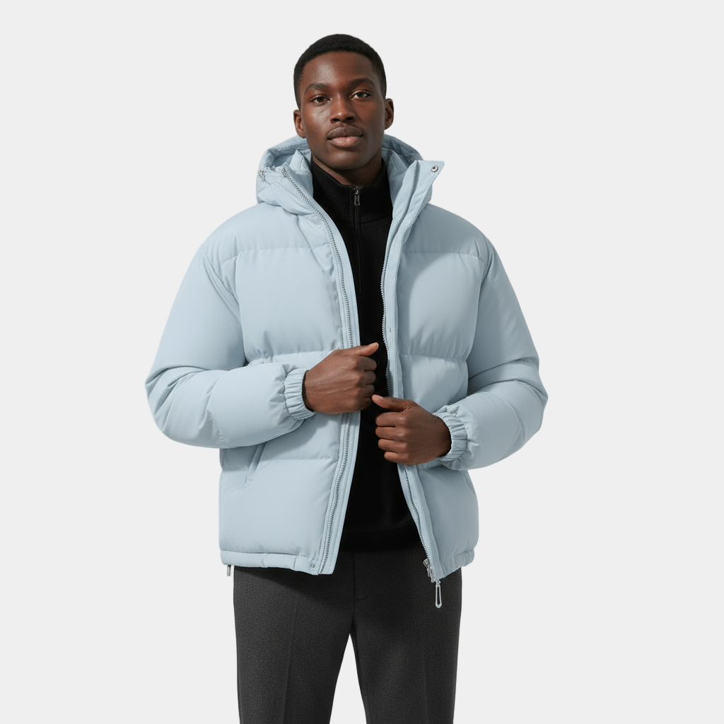 Mens Down Filled Coat Classic Fit