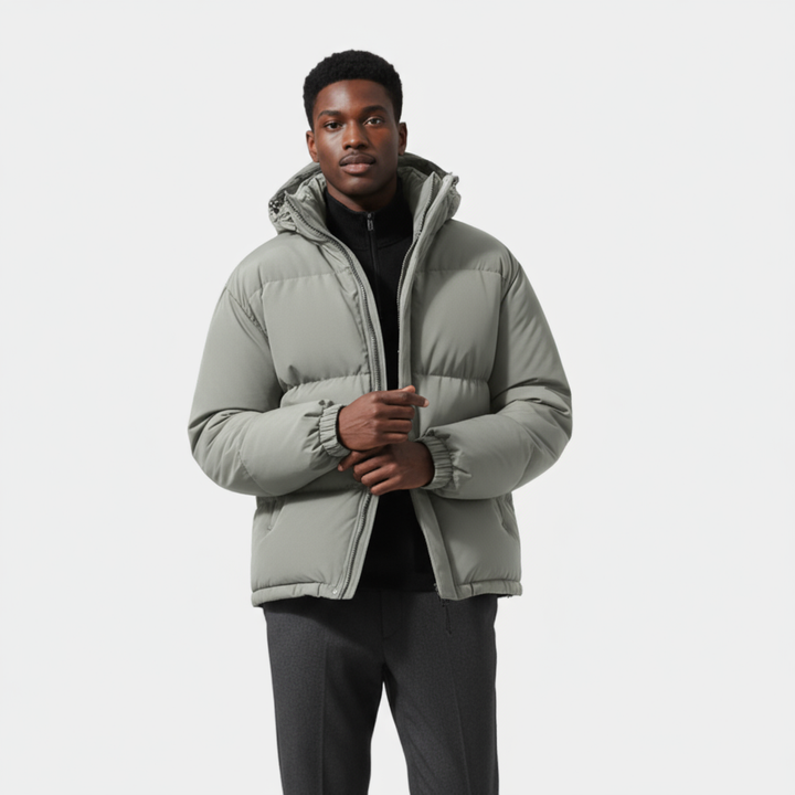 Mens Down Filled Coat Classic Fit