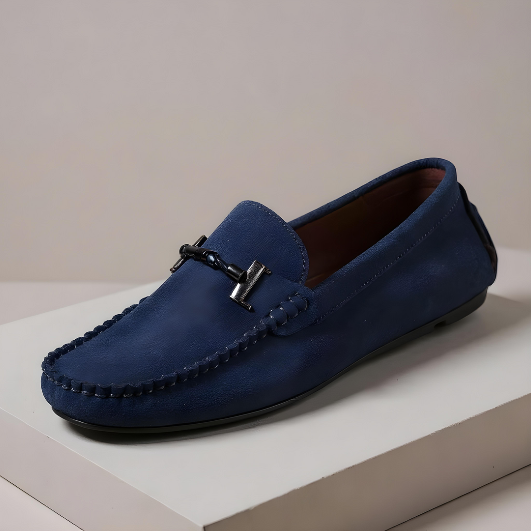 Mens Suede Loafers Slip-On Comfortable