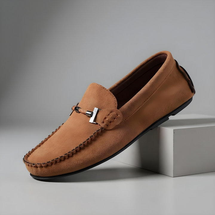 Mens Suede Loafers Slip-On Comfortable