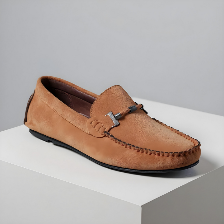 Mens Suede Loafers Slip-On Comfortable