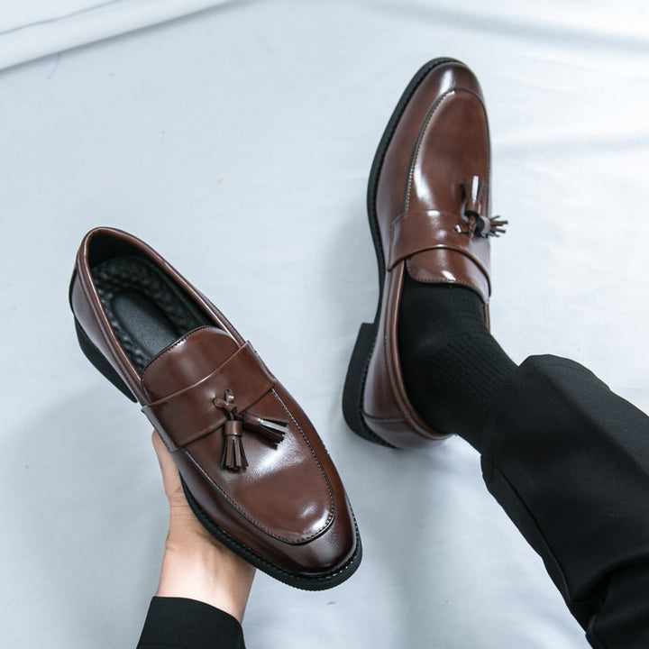 Mens Leather Loafer Slip-On