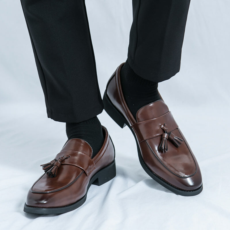 Mens Leather Loafer Slip-On