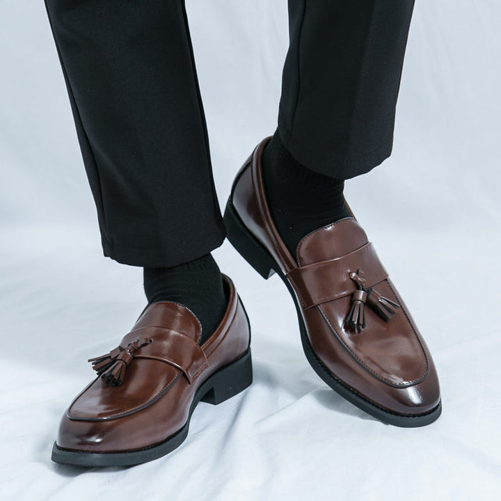 Mens Leather Loafer Slip-On