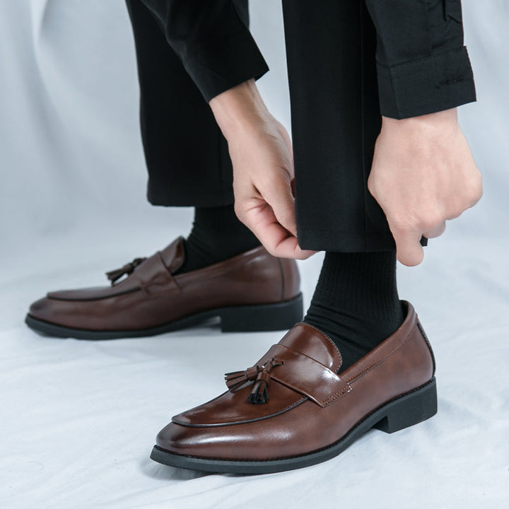Mens Leather Loafer Slip-On