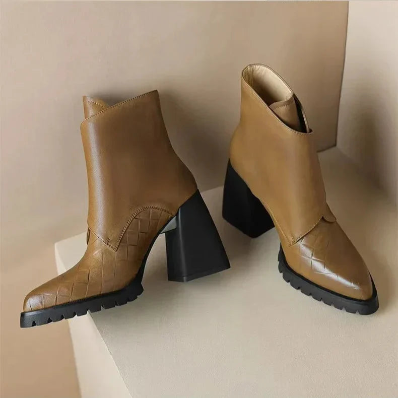 Mens Leather Boots Classic Fit