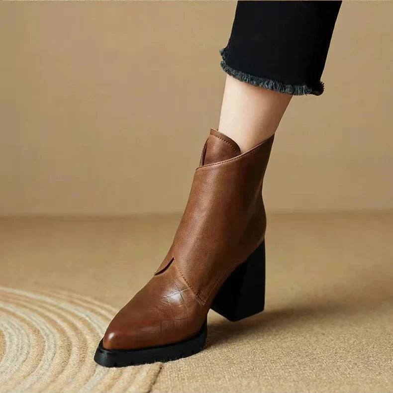 Mens Leather Boots Classic Fit